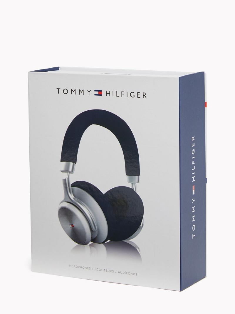 Férfi Tommy Hilfiger Classic Flag Headphones Technology Sötétkék Titán | HU 1562WNB